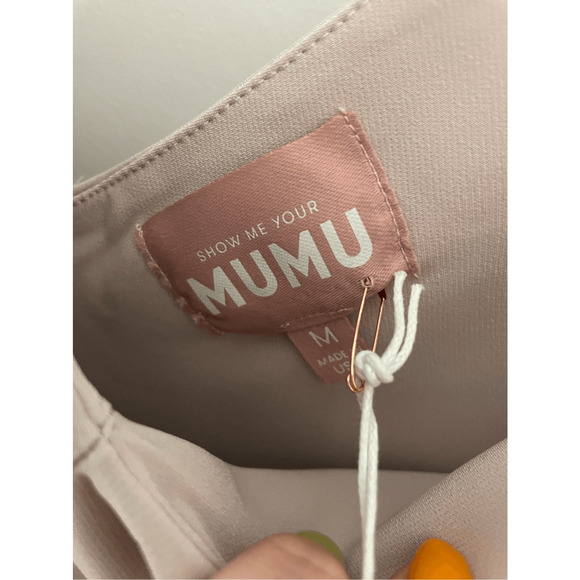 Show Me Your MuMu Dress Morgan Gown Show Me The Ring Stretch Crepe - Picture 8 of 8